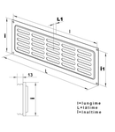 Grila metalica 250x80mm