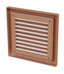 Grila ventilatie 154x154mm maro inchis