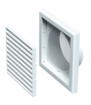 Grila ventilatie 154x154mm cu manson diam 100mm