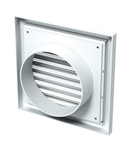 Grila ventilatie 154x154mm cu manson diam 100mm