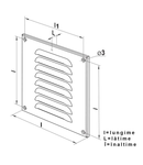 Grila metalica 130x90mm