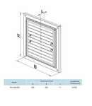 VENTS Grila 300x300mm cu plasa antiinsecte