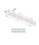 VENTS Grila metalica 500x40mm MVMP