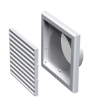 VENTS Grila PVC 156*156mm cu racord fi 100 mm