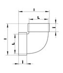 Cot vertical tubulatura rectangulara 60x204mm