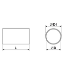 Tubulatura rigida PVC fi 150mm, L=350mm