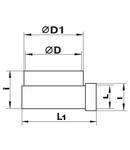 Conector 90x220 la 150mm, 90grade