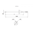 Vents Senzor temperatura pentru tubulatura 3KW - 9KW, cu flansa de fixare