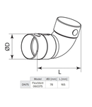 Cot 90gr diam 75mm