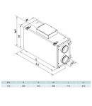 Vents Centrala de ventilatie cu recuperare de caldura VUT 300H2 mini EC A14