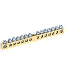 Neutral bus bars with Izolators 6x9mm 14/1 (14 groups /fixture on the center)