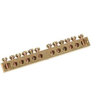 Neutral bus bars with Izolators 6x9mm 22/1 (22 groups /fixture on the center)