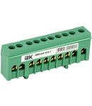 Neutral bus bar in body-Izolator onto a DIN-rail SHNI-6x9-10-k-Z