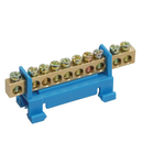 Neutral bus bar with DIN-Izolator of “Bearing” type SHNI-6x9-10-S-S