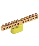 Neutral insulated bus bar with one corner Izolator SHNI-6x9-12-U1-ZH