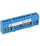 Neutral bus bar in body-Izolator onto a DIN-rail SHNI-6x9-12-k-S