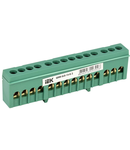 Neutral bus bar in body-Izolator onto a DIN-rail SHNI-6x9-14-k-Z