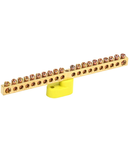 Neutral insulated bus bar with one corner Izolator SHNI-6x9-20-U1-ZH