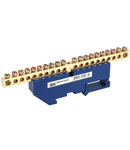 Neutral bus bar with DIN-Izolator SHNI-6x9-20-D-S