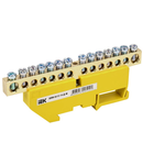 Neutral bus bar with DIN-Izolator SHNI-8x12-14-D-ZH