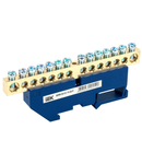 Neutral bus bar with DIN-Izolator SHNI-8x12-14-D-S