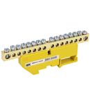 Neutral bus bar with DIN-Izolator SHNI-8x12-16-D-ZH