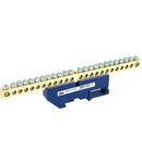 Neutral bus bar with DIN-Izolator SHNI-8x12-24-D-S