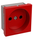 RKS-20-22-P-K Receptacle with no grounding (2 module) PRIMER red