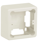 Universal mounting box KMKU 88x88x44 non-disassembled "ELECOR" color: ivory