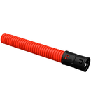 Corrugated Dubla -wall HDPE pipe d=40mm red (50 m)  with a broach tool