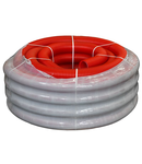 Corrugated Dubla -wall HDPE pipe d=110mm red (50 m)  with a broach tool