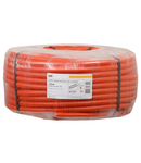 Corrugated HDPE pipe with a broach tool d20 orange (100 m)