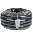 Corrugated HDPE pipe with a broach tool d 50(15 m)  Negru