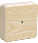 KM41212-04 pull box pentru montaj aparent  75x75x20 mm pine (6 Clema s 6mm2)