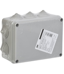 Pull box KM41241 pentru surface wiring (with connekter block) 150x110x70mm IP44 (RAL7035, 10 lean-ins)