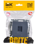 Aparataj BRITE Calculator priza RJ45 Cat.5e PK10-BrM marengo