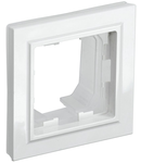 Aparataj BRITE Universal 1 rama ornament IP44 PU-1-BrB-44 Alb