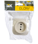 RS20-2-XK Simpla  priza without grounding contact 10A  GLORY (cream)