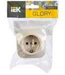 RS20-3-XK Simpla  priza pentru grounding contact 16A  GLORY (cream)