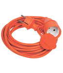 Prelungitor  si priza USH-01RV orange P+PE/5 meters 3x1,0 mm2 IP44