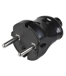 VPp20-02-ST Priza dismountable direct without grounding contact 6A Negru