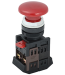Control buton  AEA-22 "Mushroom" red d22mm 1C+1r