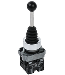 Joystick LA167-PA12 2 2 position 2NC fixation Negru