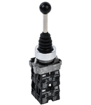 Joystick LA167-PA14 4 postion 4NC Negru