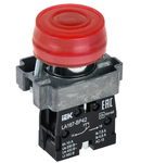 Buton cu revenire  LA167-BP42 d=22mm 1NO red