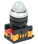 Lampa semnalizare  AL-22 d22mm Alb neon /240V cylinder