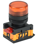 Lampa semnalizare  AL-22TE d22mm galben neon /240V cylinder