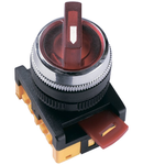 Selector  ANCLR-22-3 pentru 3 fixed positions red neon /240V I-O 1c+1r