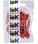 Pini  E1508 1,5mm2 cupru tinned (red) (100 pcs.)