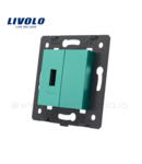 Modul Priza simpla USB Verde